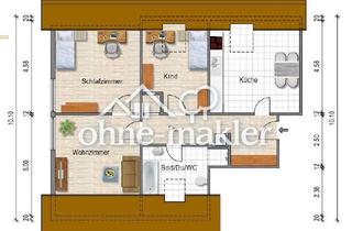 Wohnung mieten in 76359 Marxzell, Neuwertige 3-Zi-Wohnung mit Einbauküche und traumhaften Blick