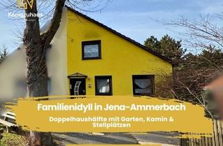 Doppelhaushälfte kaufen in 07745 Ammerbach, Familienidyll in Jena-Ammerbach – Doppelhaushälfte mit Garten, Kamin & Stellplätzen