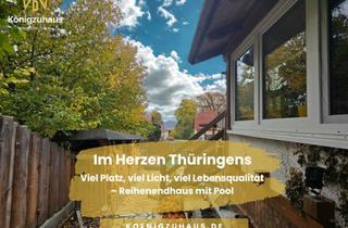 Haus kaufen in 99448 Kranichfeld, Im Herzen Thüringens - Viel Platz, viel Licht, viel Lebensqualität - Reihenendhaus mit Pool