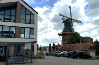 Wohnung mieten in 26506 Norden, Wohnen am Norder Tief: Schöne Erdgeschosswohnung mit Blick auf die Mühle