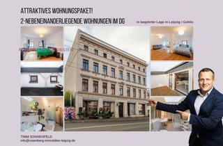 Wohnung kaufen in Gohliser Straße 29 WE07 + WE08, 04155 Leipzig, *frei werdend* 2-nebeneinanderliegende Wohnungen im DG in begehrter Lage in Gohlis