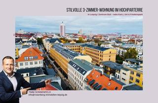Wohnung kaufen in Kreuzstraße 9 WE01, 04103 Leipzig, Charmante 3-Zimmer-Wohnung im Hochparterre und Garten in zentraler Lage – Leipzig Zentrum-Südost