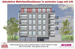 Wohnung kaufen in Grieshaberstr. 5, 79761 Waldshut-Tiengen, Waldshut-Tiengen - Neubau Waldshut - 3,0 Zimmerwohnung Obergeschoss 3 mit Lift
