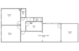 Wohnung mieten in 90513 Zirndorf, Große kernsanierte 3-Zimmerwohnung mit Dachterrasse mitten in Zirndorf