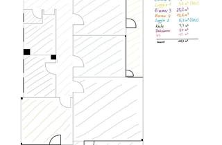 Wohnung mieten in Denzlinger Straße, 79108 Zähringen, Erstbezug nach Sanierung: ansprechende 4-Zimmer-Wohnung mit Einbauküche und 2 Balkonen in Freiburg