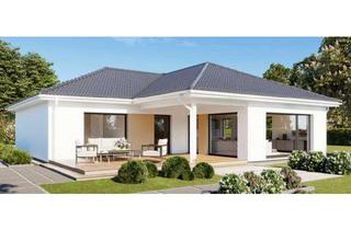 Haus kaufen in 89407 Dillingen, Ein elegantes, schönes Effizienz-Walmdachwinkelfertighaus Bungalow CAPerfect 126 5 Zimmer