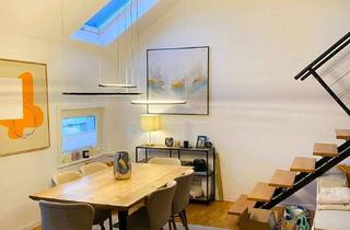 Wohnung kaufen in 60318 Nordend-West, Bezugsfertige 3,5 Zimmer Dachgeschoss-Maisonette-Wohnung auf zwei Ebenen mit Balkon & Skylineblick