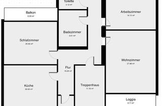 Wohnung mieten in Wengertstr. 39, 97437 Haßfurt, Schöne große 3 Zi Wohnung mit 2 Balkonen am Stadtrand von Haßfurt