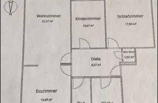 Wohnung mieten in Klattenweg, 28213 Riensberg, 4-Zimmerwohnung im Klattenweg, 28213 Bremen von privat zu vermieten