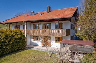 Haus kaufen in 82392 Habach, Große DHH in idealer Südausrichtung. Weit- und Bergblick / Doppelgarage / Bj. 1997 / EBK / Sauna