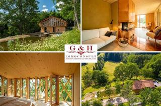 Haus kaufen in 94151 Mauth, OASE DER RUHE ***Moderner, exklusiver Landsitz (Lodge-Sacherl-Waidlerhaus) mit Stallung
