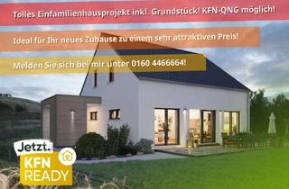Haus kaufen in 36326 Antrifttal, ☀️ Leben im Vogelsberg! Modernes EH40+ QNG EFH mit exklusivem Grundriss sucht Baufamilie!