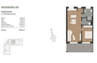 Wohnung mieten in 26340 Zetel, Moderne Mietwohnung in Neuenburg - Wohnung 9