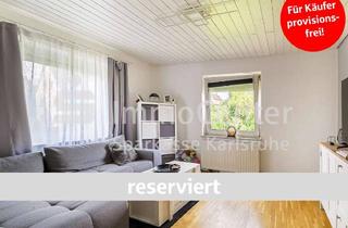 Wohnung kaufen in 76275 Ettlingen, Solide Kapitalanlage im schönen Ettlingen – vermietete 2-Zimmer-Wohnung mit Gartenanteil