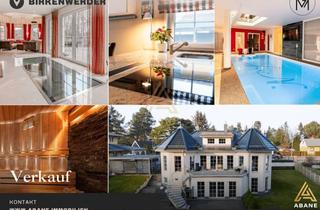 Villa kaufen in 16547 Birkenwerder, LUXUS VILLA, Natur, Innenpool, 2 Yachthäfen, 25Min. Zentrum Berlin