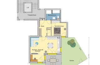 Wohnung kaufen in Resi-Huber-Straße, 85221 Dachau, MEISTERSTÜCK | E1.2 | 2 Zimmer Gartenwohnung mit Süd Ausrichtung und privatem Gartenanteil