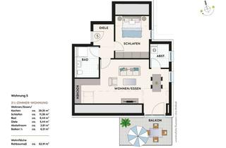 Wohnung kaufen in 74196 Neuenstadt, Neubau: 2½-Zimmer-Wohnung mit moderner Ausstattung in zentraler Lage