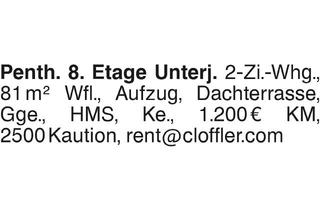 Wohnung mieten in 72070 Unterjesingen, Penth. 8. Etage Unterj.