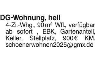 Wohnung mieten in 73092 Heiningen, DG-Wohnung, hell