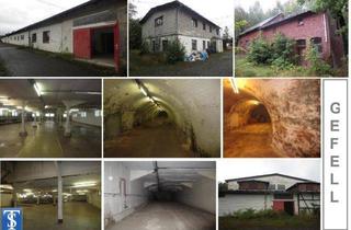 Gewerbeimmobilie kaufen in 07926 Gefell, Objekt-Nr.: 15222 - Fabrikgebäude (riesige Halle), Wohnhaus und Nebengebäude zum sanieren auf großem Grundstück in Gefell / Thüringen