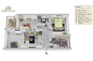 Wohnung mieten in Danziger Straße, 35415 Pohlheim, Modern & ruhig: Neu renovierte 3-Zimmer-Wohnung mit Balkon