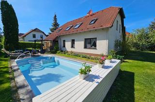 Einfamilienhaus kaufen in 99189 Walschleben, Großzügiges Einfamilienhaus mit Einliegerwohnung, Pool und Bürotrakt auf traumhaftem Pachtgrundstück