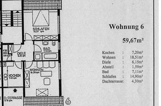 Wohnung kaufen in 55278 Ludwigshöhe, Stilvolle 2-Raum-DG-Wohnung mit Balkon und EBK in Ludwigshöhe