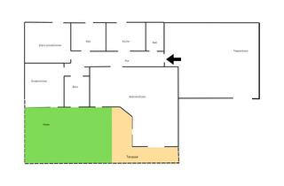 Wohnung mieten in 82205 Gilching, Stilvolle 4-Zimmer-Erdgeschosswohnung mit gehobener Innenausstattung mit Balkon in Gilching