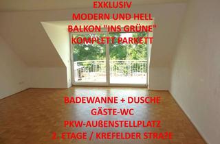 Wohnung mieten in Krefelder Straße 27, 41836 Hückelhoven, EXKLUSIV MODERN HELL BALKON PARKETT WANNE + DUSCHE GÄSTE-WC PKW-STELLPL. 2. ETAGE /KREFELDER STR.