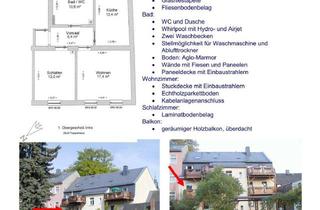 Wohnung mieten in Große Badergasse, 08289 Schneeberg, Freundliche 2-Zimmer-Wohnung mit gehobener Innenausstattung mit Balkon und EBK in Schneeberg