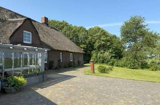 Haus kaufen in 25889 Uelvesbüll, Charmantes Reetdachhaus in idyllischer Lage auf der Halbinsel Eiderstedt mit potenziellem Bauland
