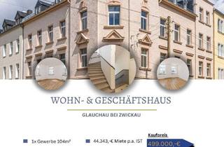 Anlageobjekt in 08371 Glauchau, Historisches Wohn- & Geschäftshaus in guter Lage von Glauchau – Charmante Kapitalanlage