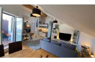 Wohnung mieten in Hubertusstraße 1a, 82041 Oberhaching, Stylische 2 Zimmer Dachgeschosswohnung mit Balkon im Herzen Deisenhofens
