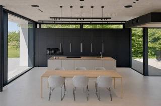 Villa kaufen in 33154 Salzkotten, Architektur-Statement in Randlage – Neubau 2023, Pool, Wellnesshaus, 2.500 m²-Grundstück