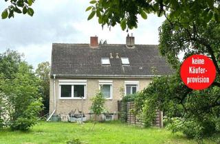 Doppelhaushälfte kaufen in 17389 Anklam, HORN IMMOBILIEN ++ Gellendin bei Anklam, kleine Doppelhaushälfte für fleißige Hände, ruhige Lage