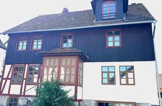 Einfamilienhaus kaufen in 34355 Staufenberg, !PROVISIONSFREI! Malerisch & saniert: Fachwerkhaus in Staufenberg-Spiekershausen (8–9 Zi / 253 m²) nahe der Fulda ++ mit Bootsanlegeplatz ++ Sitzecke, Keller, Garage ++ mögliche Monatsrate 722,10 €