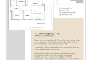 Wohnung mieten in Damenstr. 22, 79183 Waldkirch, Erstbezug mit Balkon: Stilvolle 3-Raum-Erdgeschosswohnung mit geh. Innenausstattung in Waldkirch