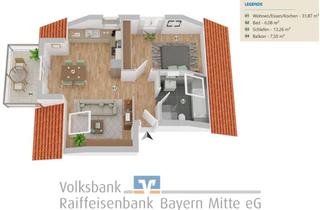 Wohnung kaufen in 85080 Gaimersheim, 2-Zimmer-Wohnung im Dachgeschoss