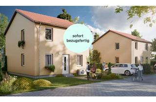 Einfamilienhaus kaufen in An Den Krautwiesen 32, 04827 Machern, Bezugsfertiges Einfamilienhaus Optima mit Terrasse inkl. Grundstück und zwei Außenstellplätzen