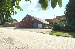 Gewerbeimmobilie kaufen in 26892 Kluse, Viel Platz für Lager, Fahrzeuge & Geräte – ehemalige Hofstelle mit Wohnhaus in Kluse