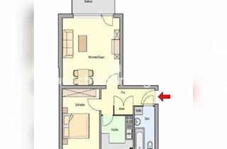 Wohnung mieten in Danziger Straße, 25451 Quickborn, Tauschwohnung: Helle 2-Zimmerwohnung mit Balkon in ruhiger, grüner Lage – Q