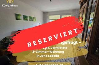 Anlageobjekt in 07747 Lobeda, Grün, praktisch, nachgefragt – top gepflegte, vermietete 3-Zimmer-Wohnung in Jena Lobeda