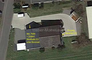 Lager mieten in 53819 Neunkirchen-Seelscheid, 550m² Gewerbeobjekt (180m² Kalthalle + 185m² Werkhalle unter 185m² Bürotrakt) / etwa 15 Stellplätze