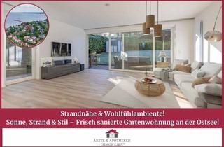 Wohnung kaufen in 23683 Scharbeutz, Scharbeutz - Strandnähe & Wohlfühlambiente! Sonne, Strand & Stil - Frisch sanierte Gartenwohnung an der Ostsee!