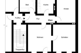 Wohnung mieten in Platz Des Friedens 1a, 16928 Pritzwalk, Schöne 3-Zimmer-Wohnung in Pritzwalk – 80 m² – ab 1.08. oder 1.09.2025 verfügbar