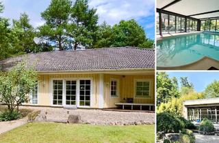 Einfamilienhaus kaufen in 29553 Bienenbüttel, Bienenbüttel - Exklusives Wohnensemble mit Poolhaus in Waldlage