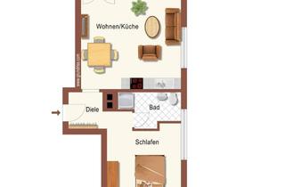 Wohnung mieten in Rostockerstr., 32805 Horn-Bad Meinberg, Vollst. renovierte 2-Zimmer-Wohnung mit geh. Innenausstattung mit Balkon und EBK