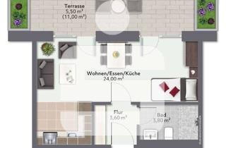 Wohnung mieten in 85757 Karlsfeld, Exklusives Neubauprojekt in Karlsfeld - Modernes Single-Apartment mit herrlicher Dachterrasse