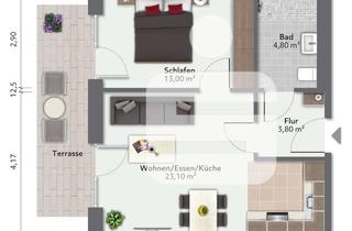 Wohnung mieten in 85757 Karlsfeld, Exklusives Neubauprojekt in Karlsfeld - Charmante 2-Zimmer-Wohnung mit Westterrasse und viel Komfort