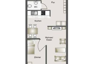 Wohnung mieten in 35428 Langgöns, Moderne, barrierefreie 2,5-Zimmer-Wohnung in Langgöns mit Terrasse und EBK